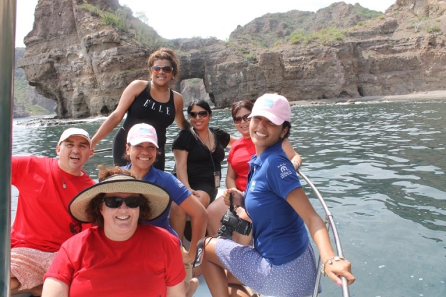 Con la camara lista en frente de nustras 5 Islas de Loreto